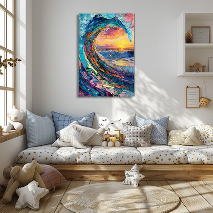 TABLEAU OCÉAN SUNSET