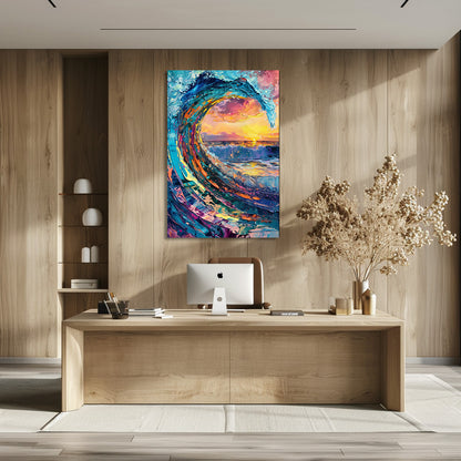 TABLEAU OCÉAN SUNSET