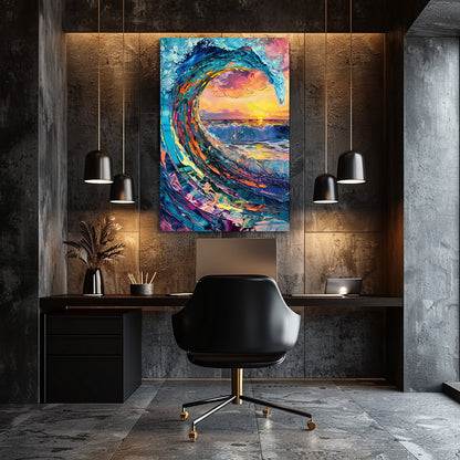 TABLEAU OCÉAN SUNSET