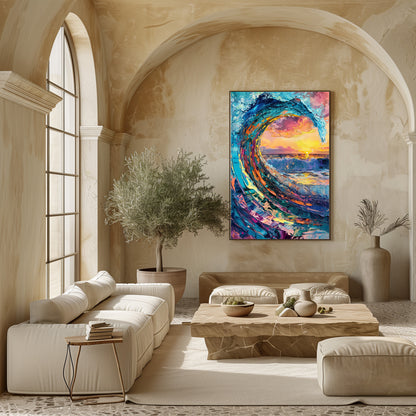 TABLEAU OCÉAN SUNSET