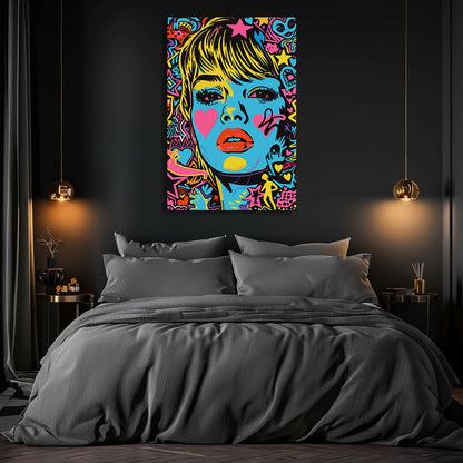 TABLEAU POP ART FEMME