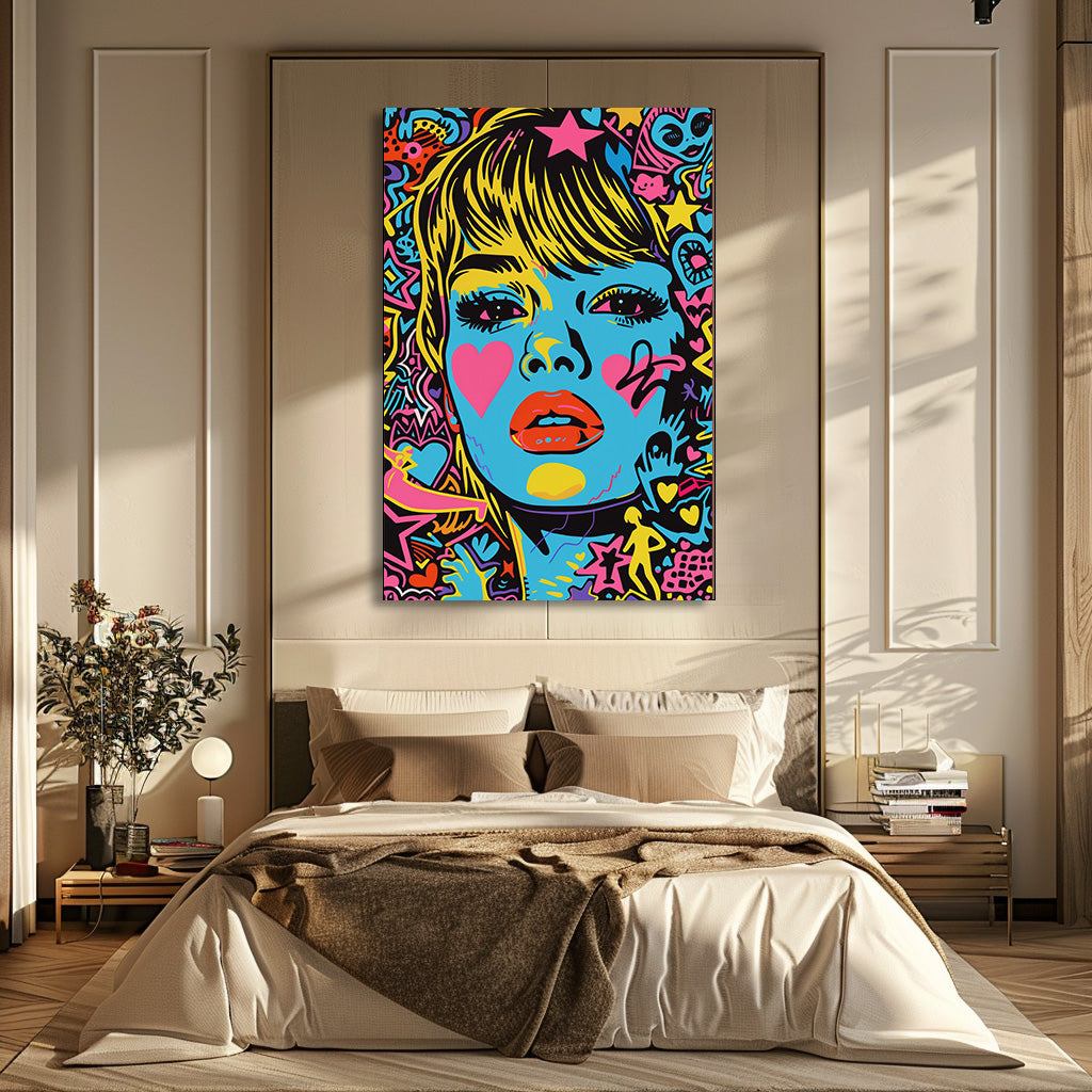 TABLEAU POP ART FEMME