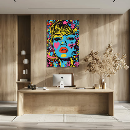 TABLEAU POP ART FEMME