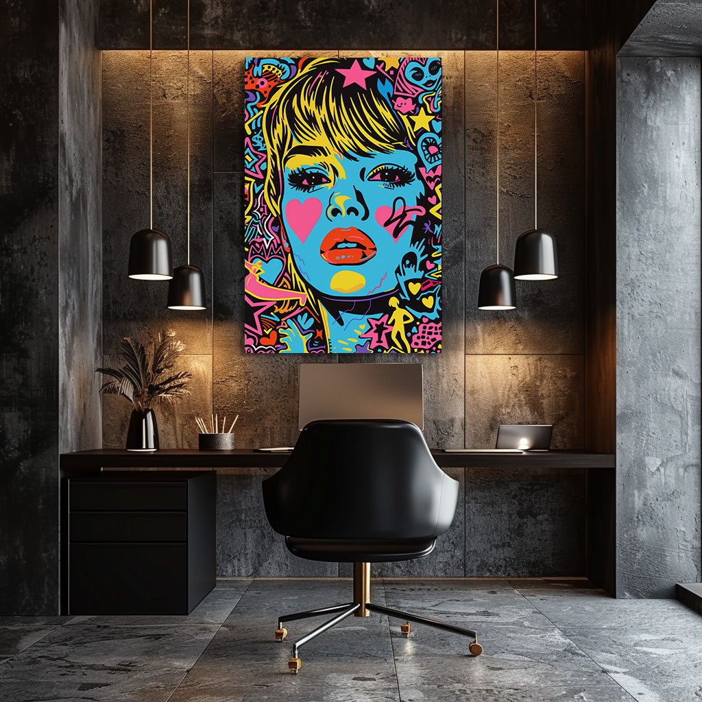 TABLEAU POP ART FEMME