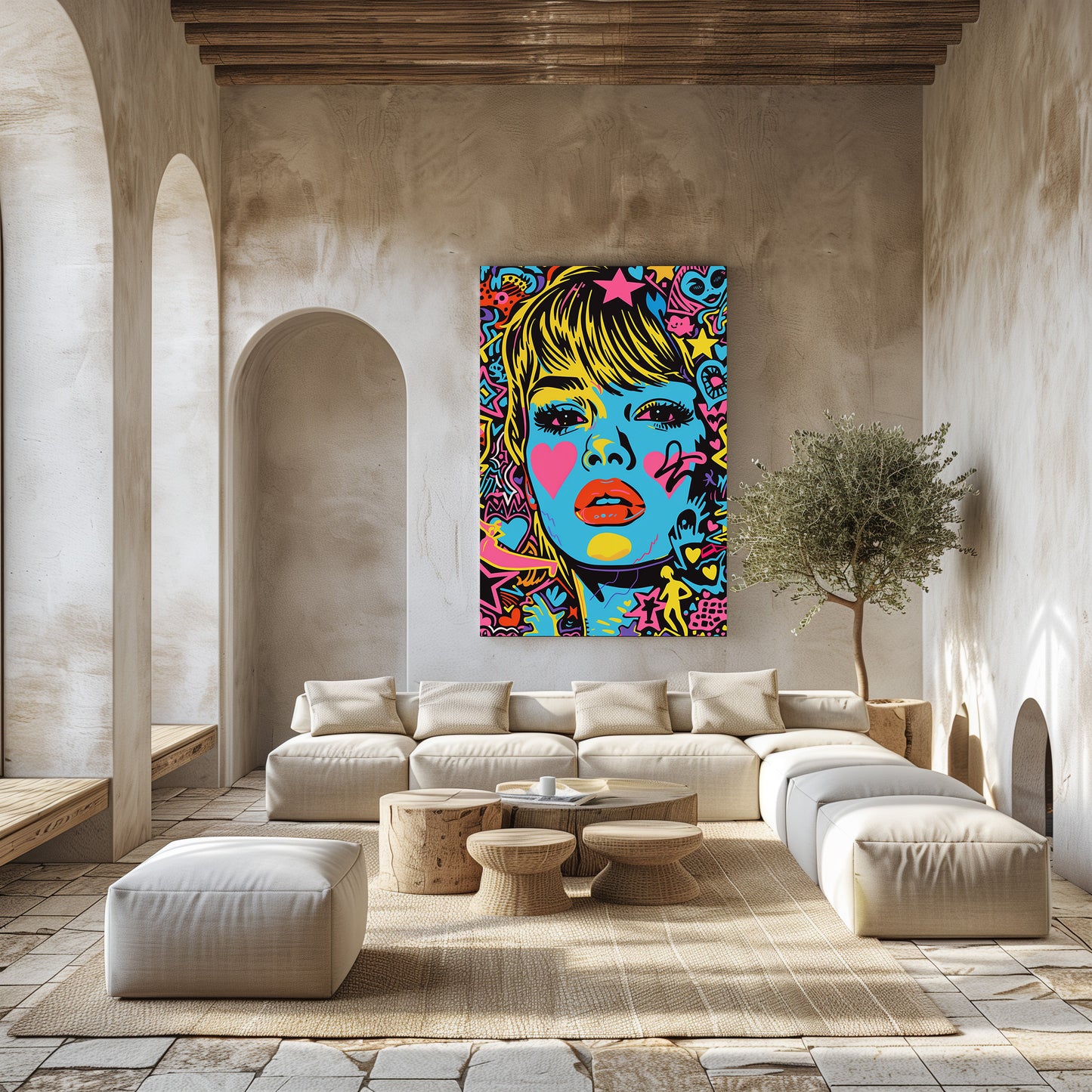 TABLEAU POP ART FEMME