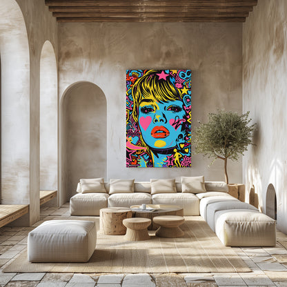 TABLEAU POP ART FEMME