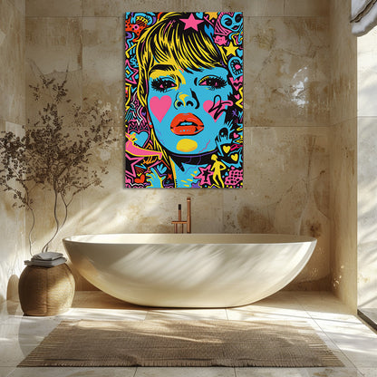 TABLEAU POP ART FEMME