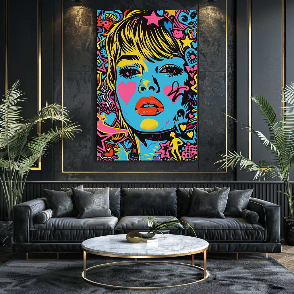 TABLEAU POP ART FEMME