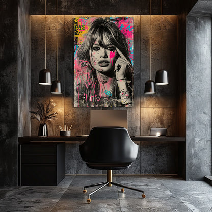 TABLEAU GRAFFITI FEMME