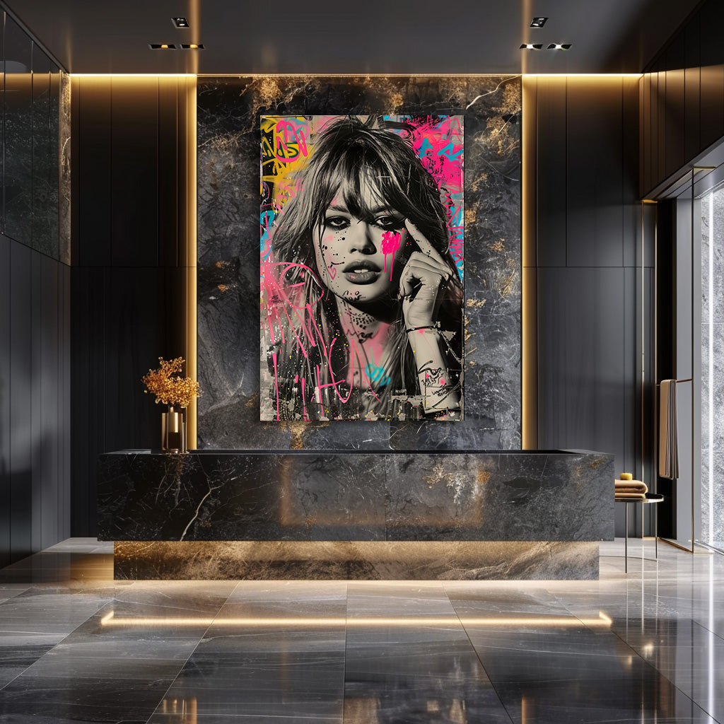 TABLEAU GRAFFITI FEMME