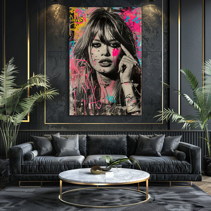 TABLEAU GRAFFITI FEMME