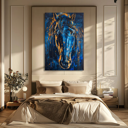 TABLEAU CHEVAL BLEU