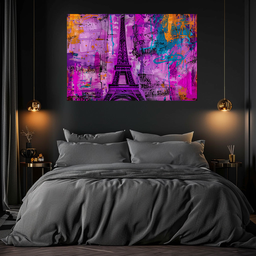 TABLEAU TOUR EIFFEL VIOLET