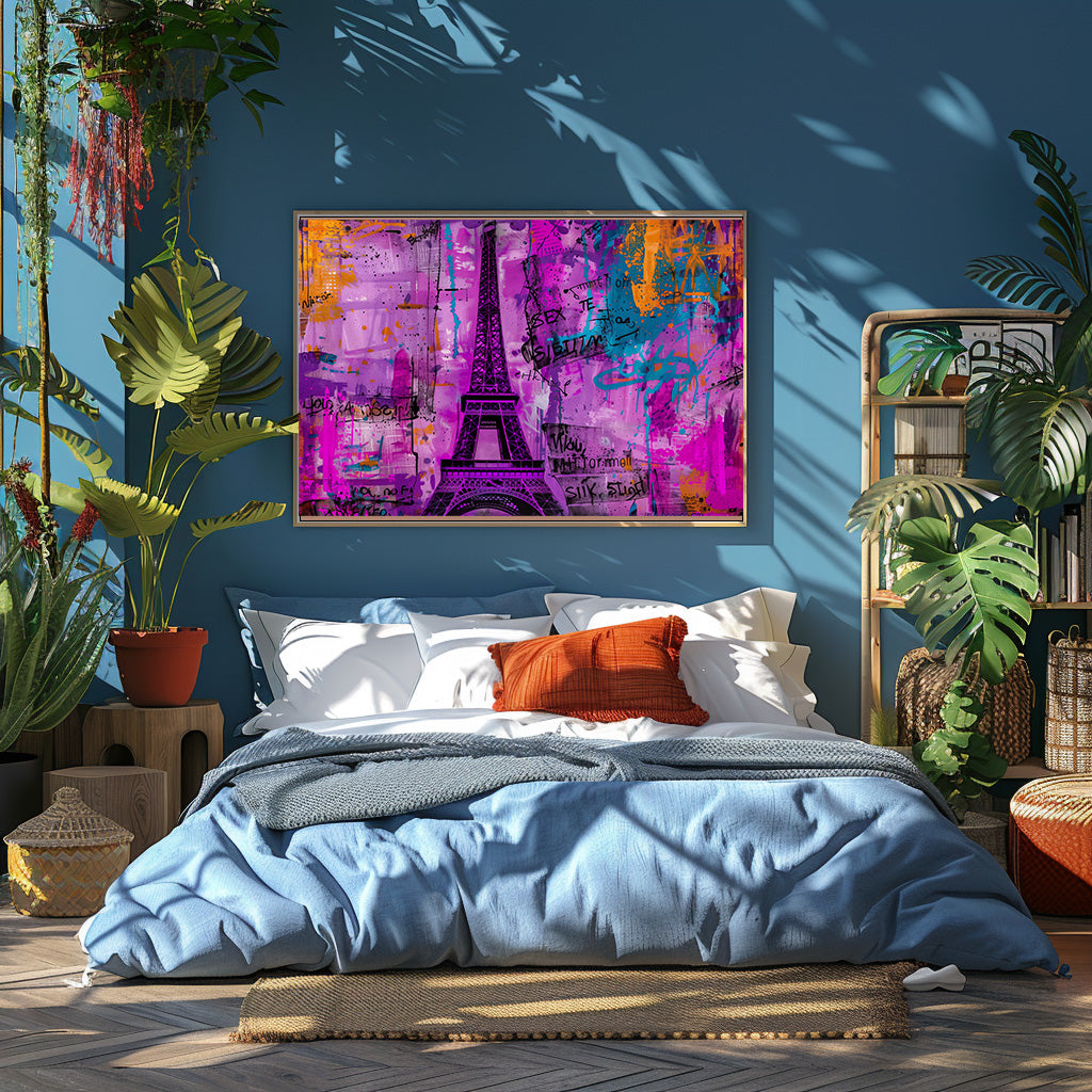 TABLEAU TOUR EIFFEL VIOLET