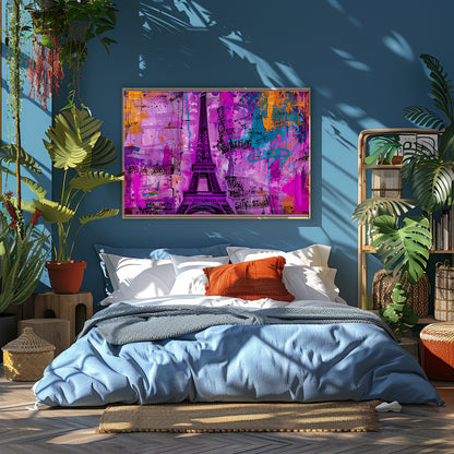 TABLEAU TOUR EIFFEL VIOLET