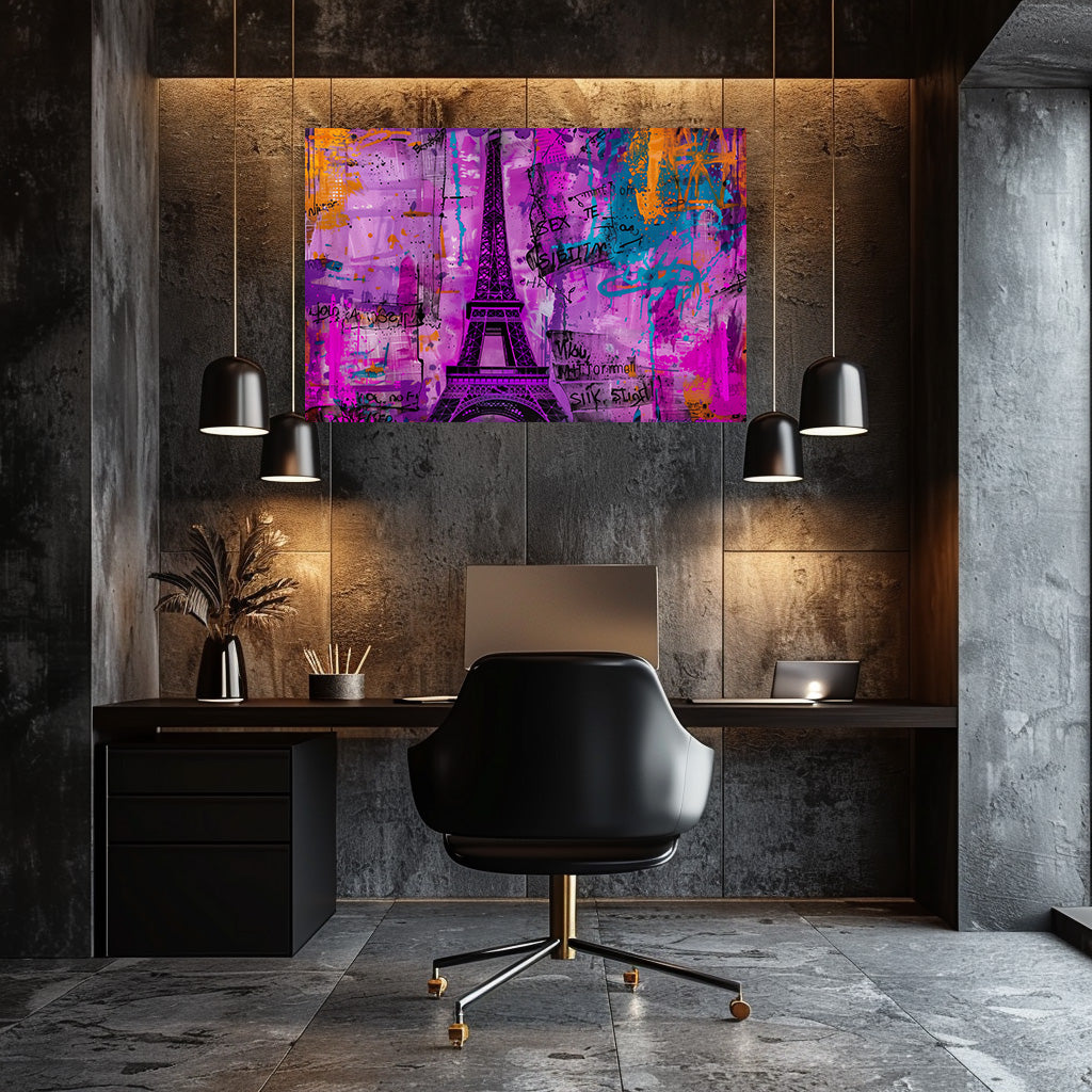 TABLEAU TOUR EIFFEL VIOLET