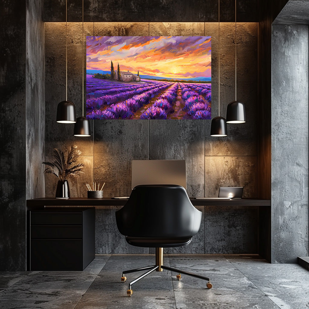 TABLEAU CHAMPS DE LAVANDE