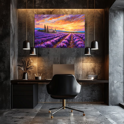 TABLEAU CHAMPS DE LAVANDE