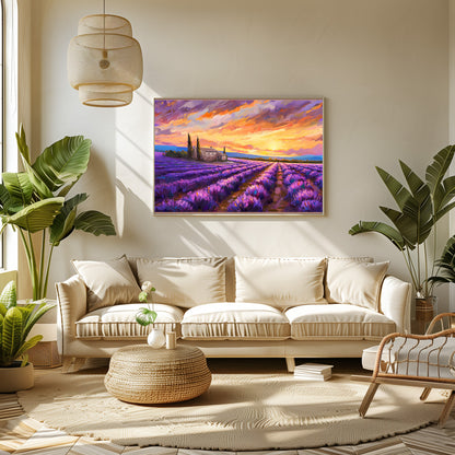 TABLEAU CHAMPS DE LAVANDE