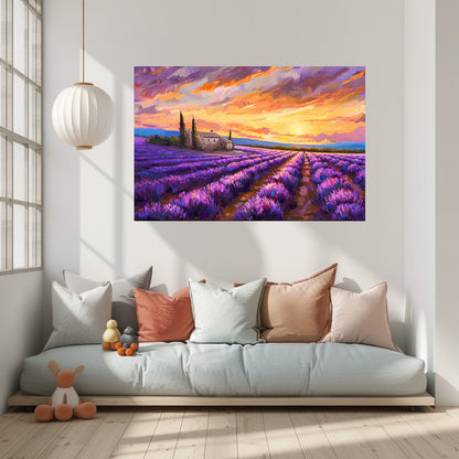 TABLEAU CHAMPS DE LAVANDE
