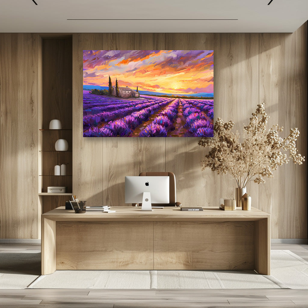 TABLEAU CHAMPS DE LAVANDE