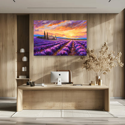 TABLEAU CHAMPS DE LAVANDE