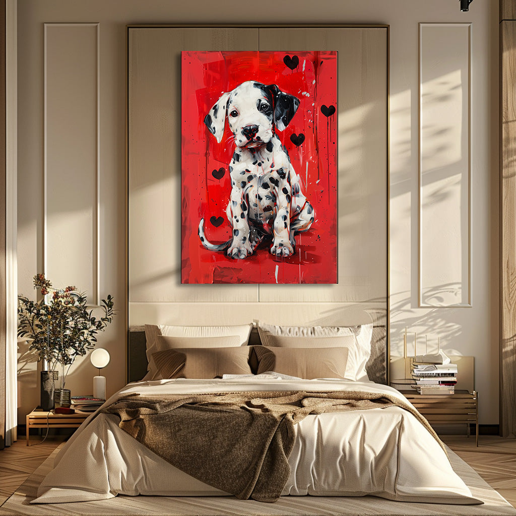 TABLEAU BÉBÉ DALMATIEN