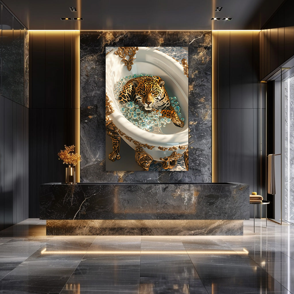 TABLEAU JAGUAR BAIGNOIRE