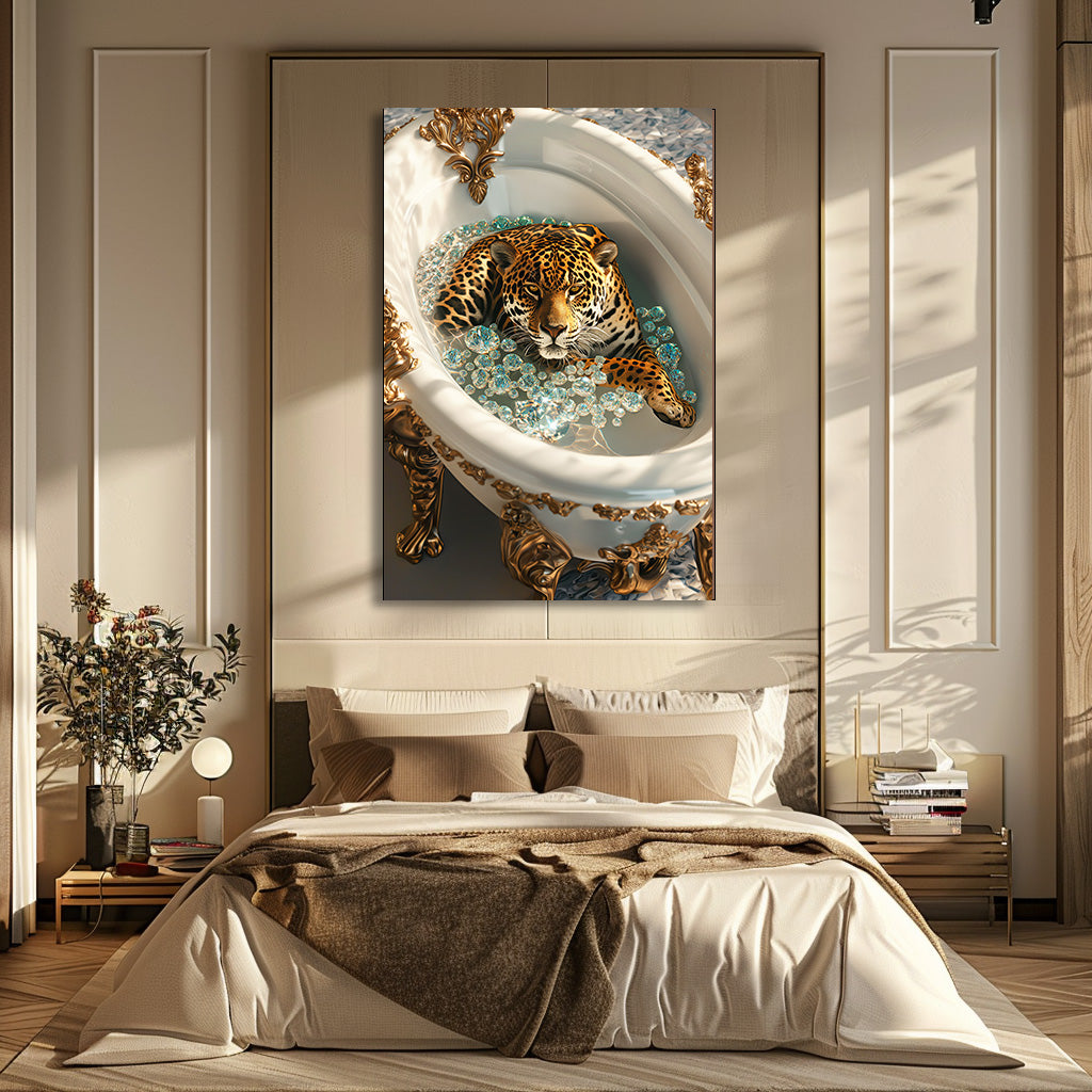 TABLEAU JAGUAR BAIGNOIRE