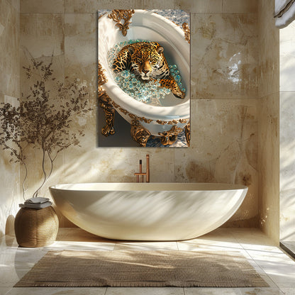 TABLEAU JAGUAR BAIGNOIRE