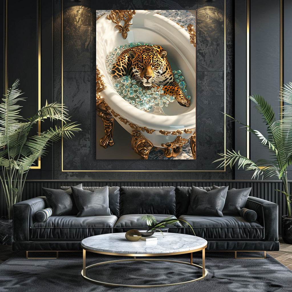 TABLEAU JAGUAR BAIGNOIRE