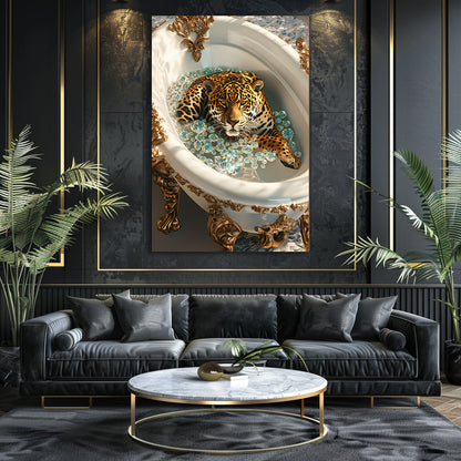 TABLEAU JAGUAR BAIGNOIRE