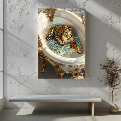 TABLEAU JAGUAR BAIGNOIRE