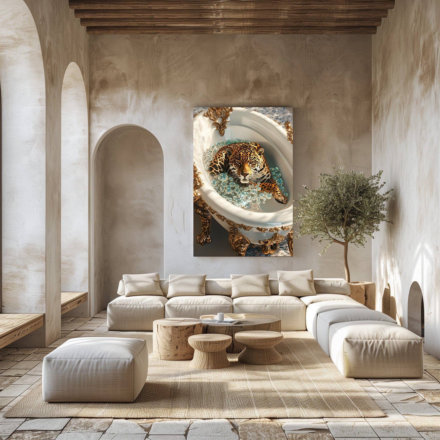 TABLEAU JAGUAR BAIGNOIRE