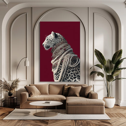 TABLEAU LÉOPARD COLLIER