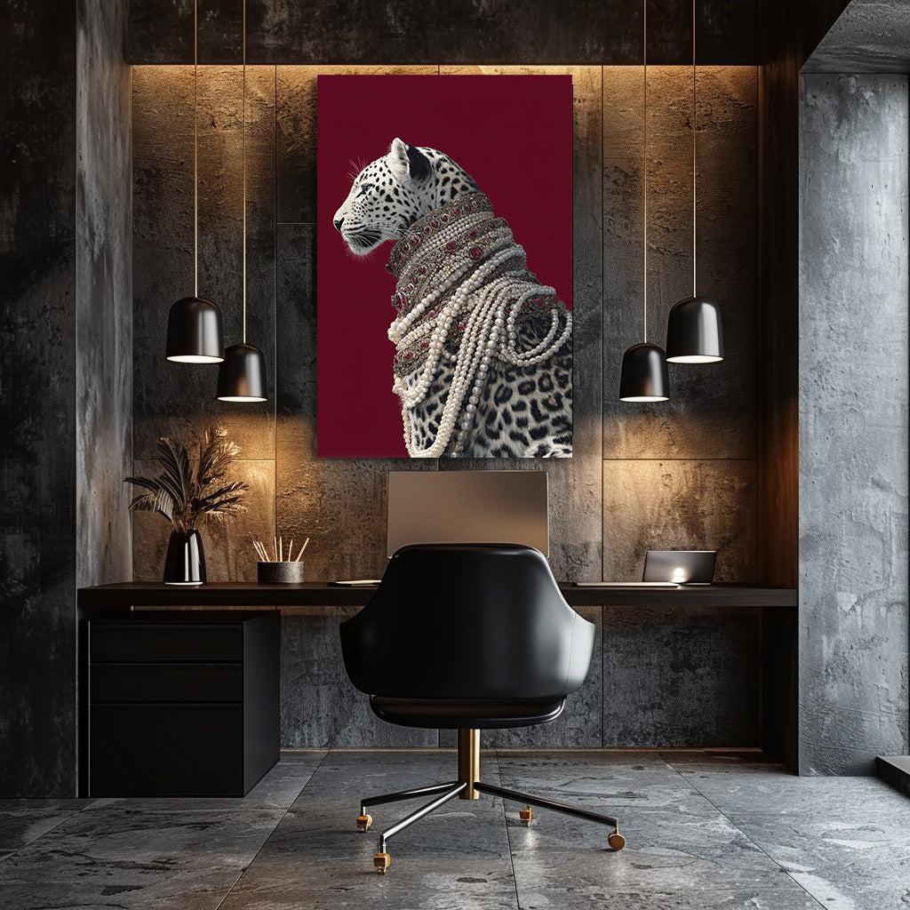 TABLEAU LÉOPARD COLLIER