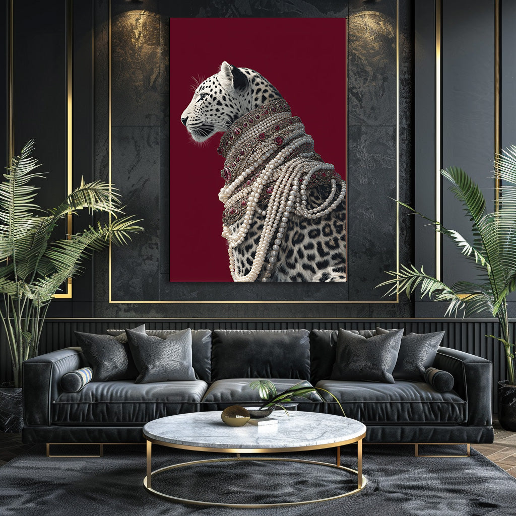 TABLEAU LÉOPARD COLLIER