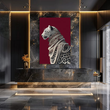 TABLEAU LÉOPARD COLLIER