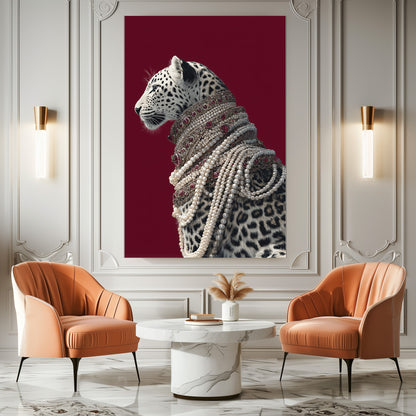 TABLEAU LÉOPARD COLLIER