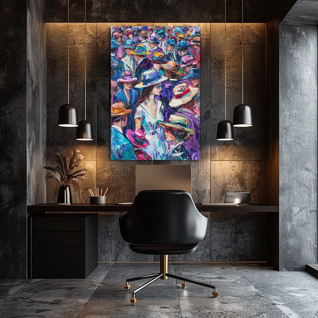 TABLEAU CHAPEAUX COLORÉS