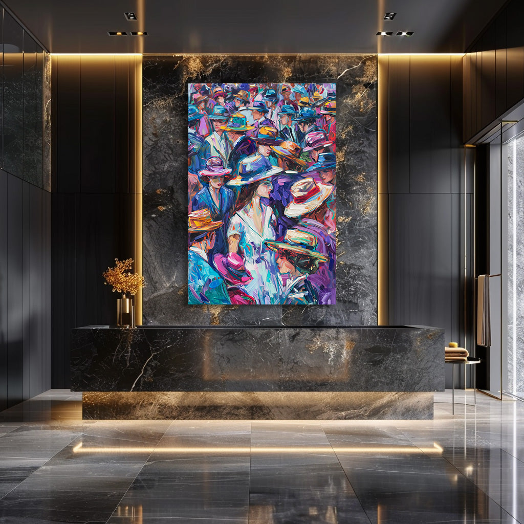 TABLEAU CHAPEAUX COLORÉS