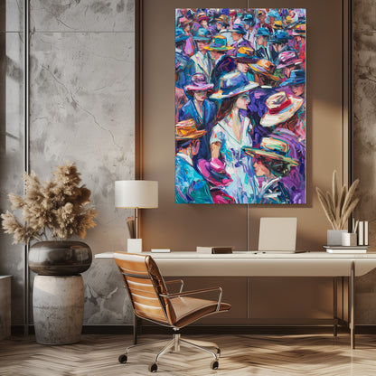 TABLEAU CHAPEAUX COLORÉS