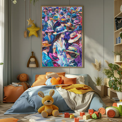 TABLEAU CHAPEAUX COLORÉS