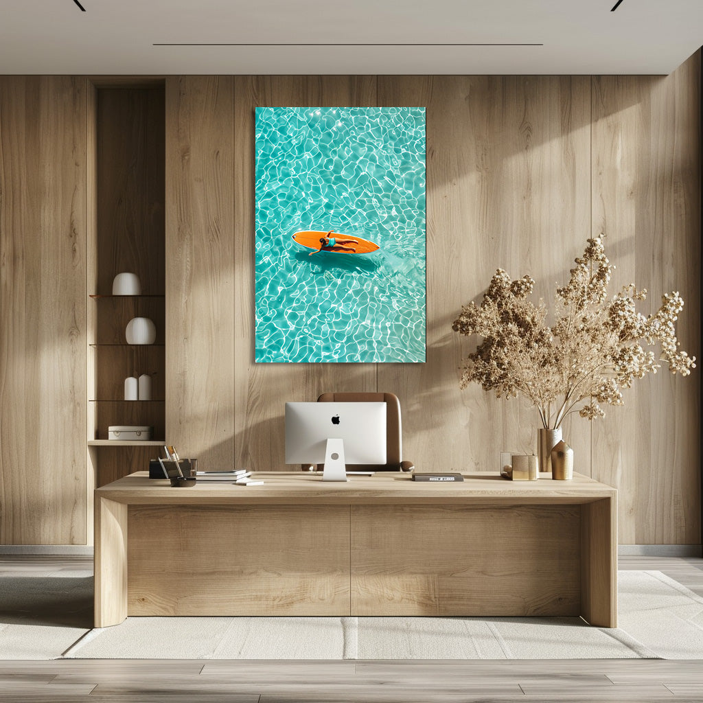 TABLEAU PLANCHE SURF ORANGE