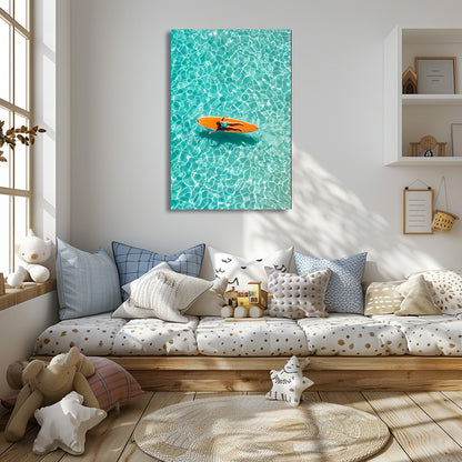 TABLEAU PLANCHE SURF ORANGE