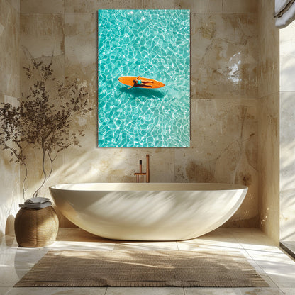 TABLEAU PLANCHE SURF ORANGE