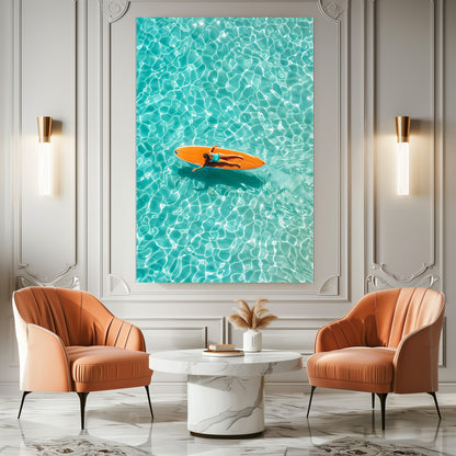 TABLEAU PLANCHE SURF ORANGE