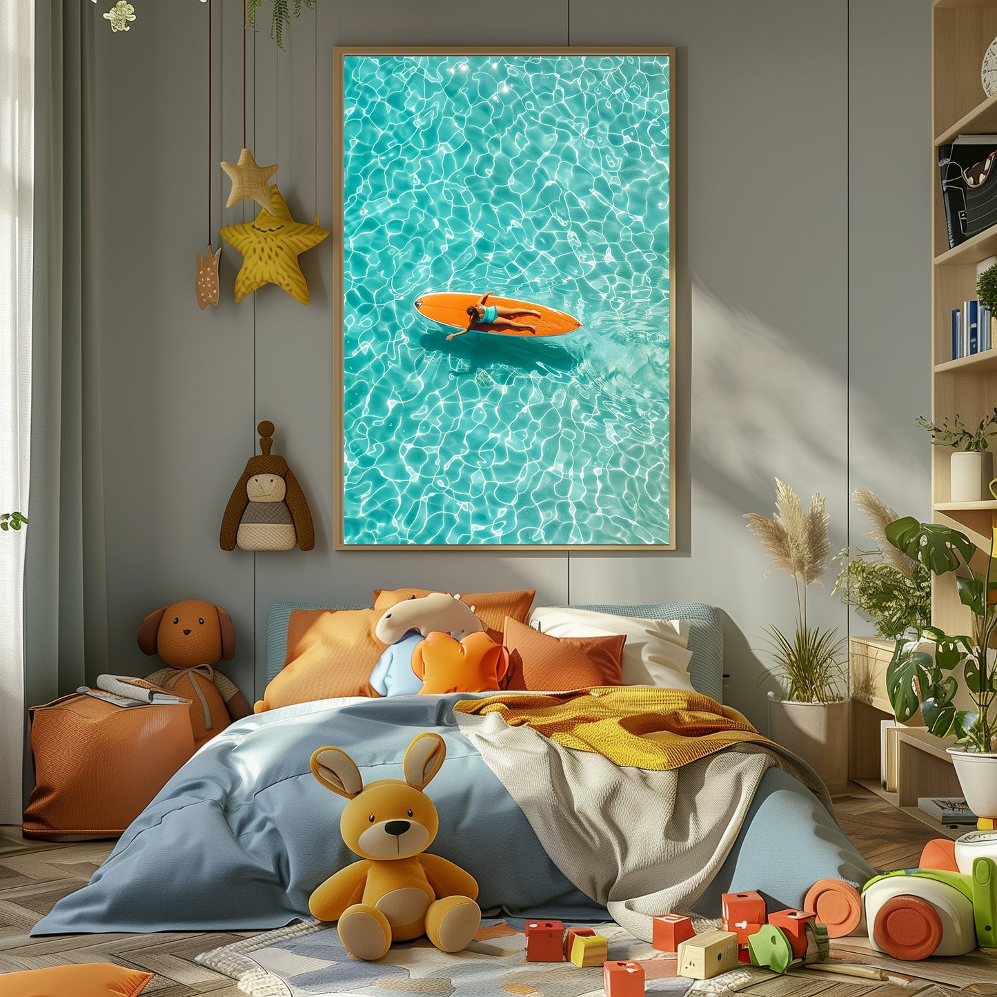 TABLEAU PLANCHE SURF ORANGE