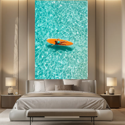 TABLEAU PLANCHE SURF ORANGE