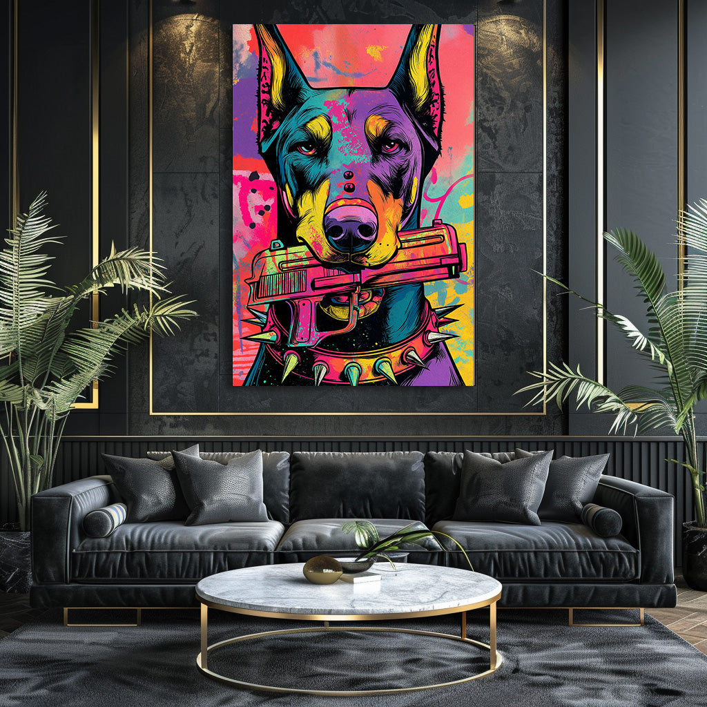 TABLEAU CHIEN GANGSTER